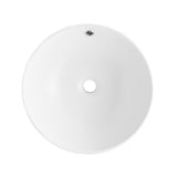 Sublime 17” Round Vessel Sink in Matte White