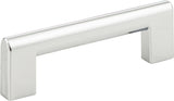 Atlas Homewares Round Rail Pull 3 3/4 Inch (c-c) Polished Chrome