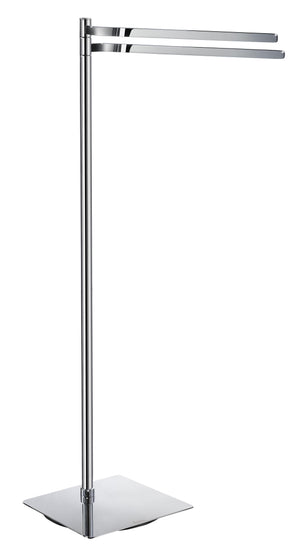 Smedbo Outline Double Towel Rail Free Standing in Polished Chrome