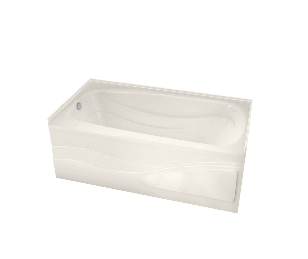 MAAX 102202-000-007-001 Tenderness 6036 Acrylic Alcove Left-Hand Drain Bathtub in Biscuit