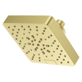 Modern Square Showerhead in Brushed Gold