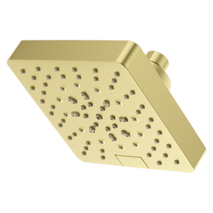 Modern Square Showerhead in Brushed Gold