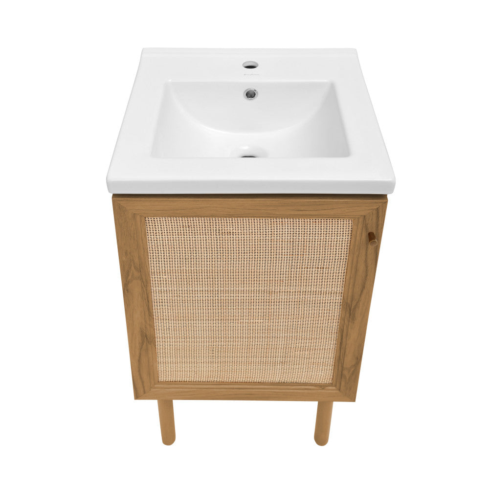 Classe 18" Bathroom Vanity in Oak