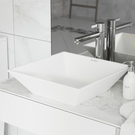 St. Tropez Square Ceramic Vessel Sink