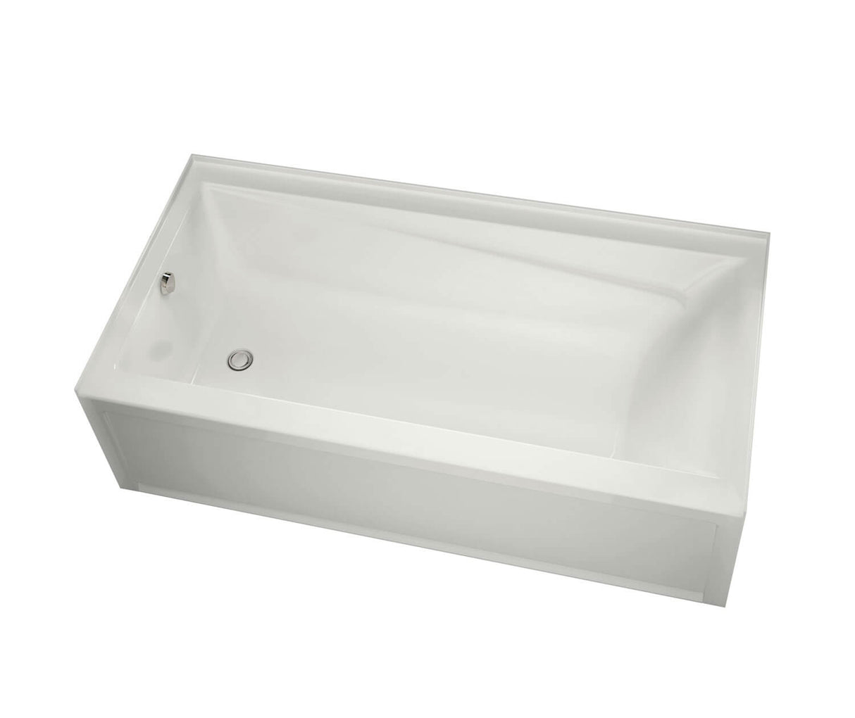 MAAX 106225-L-097-001 Exhibit 7232 IFS Acrylic Alcove Left-Hand Drain Combined Whirlpool & Aeroeffect Bathtub in White