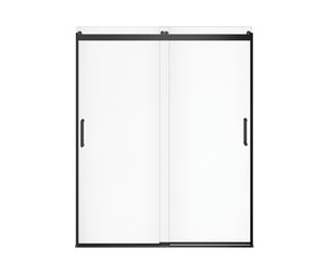MAAX 136691-900-340-000 Revelation Round 56-59 in. x 70 ½-73 in. 6 mm Bypass Shower Door for Alcove Installation with Clear glass in Matte Black