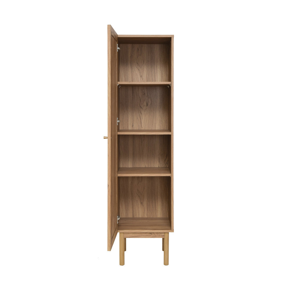 Classe 15" W x 60" H x 15" D Linen Cabinet in Oak