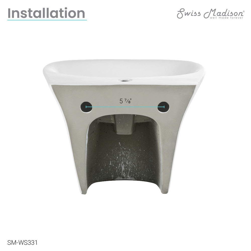 Ivy 19" Wall-Mount Bathroom Sink