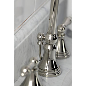 Kingston Brass KS2986AL Governor Widespread Bathroom Faucet, Polished Nickel