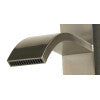 ALFI brand AB1158-BN Tall Brushed Nickel Tall Square Body Curved Spout Single Lever Bathroom Faucet