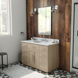 Dexterity 48 Inch Oak Vanity with Oval Undermount Sink - Light Oak