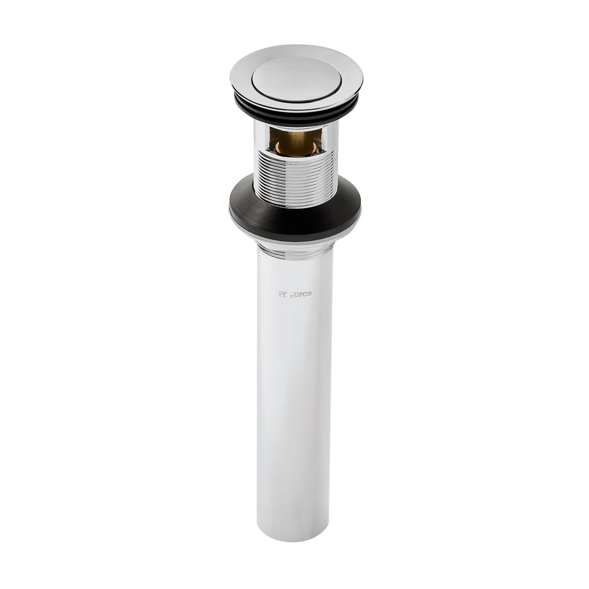 Push and Seal All Metal Drain in Polished Chrome