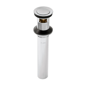Push and Seal All Metal Drain in Polished Chrome