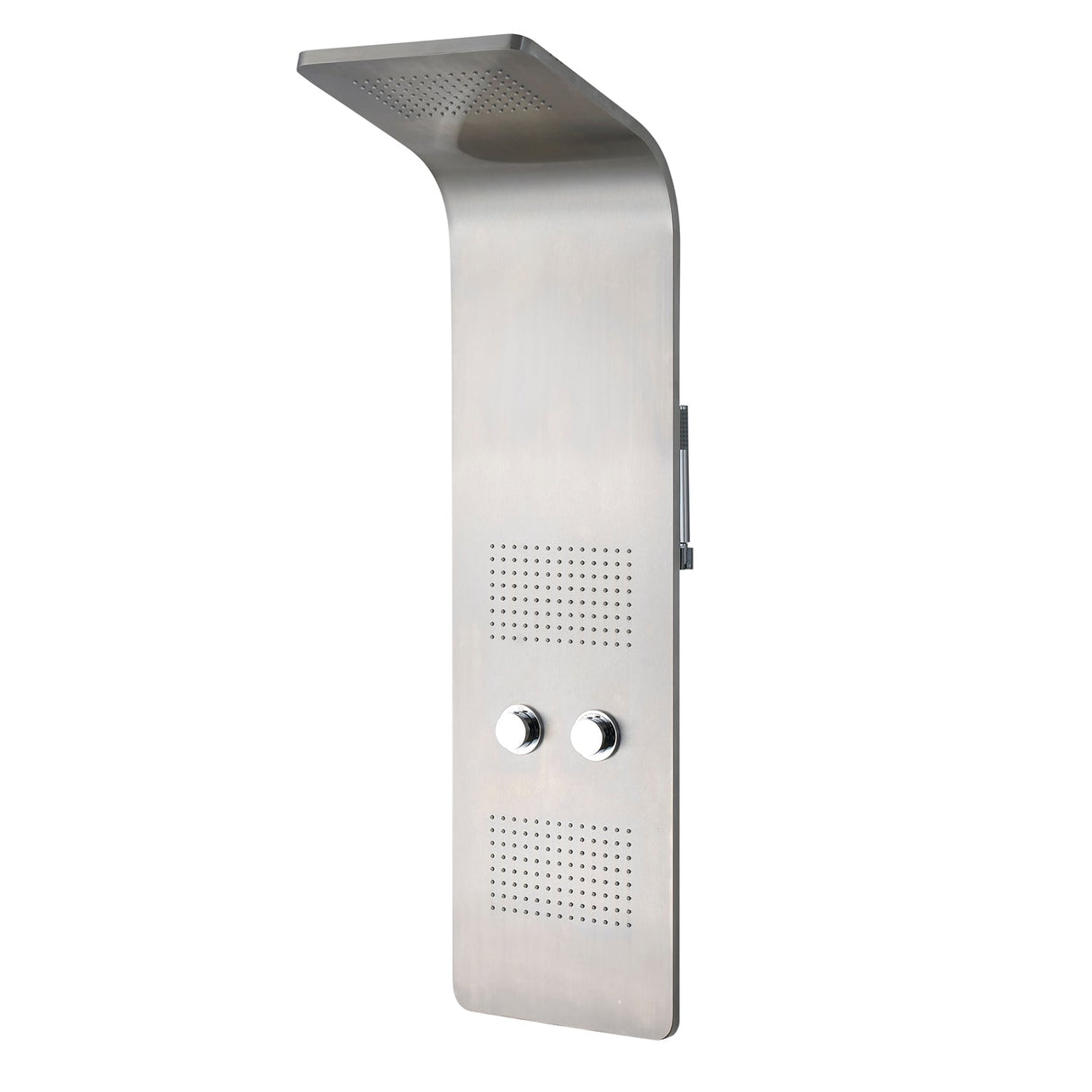 DAX Stainless Steel Shower Panel Pressure with Balance Valve and Body Jets Hand Shower, Brushed Stainless Steel DAX-211-BN