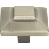 Atlas Homewares Trocadero Large Square Knob 1 1/2 Inch Pewter