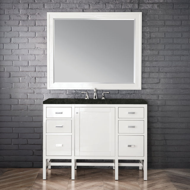 Addison 48" Single Vanity, Glossy White, w/ 3 CM Phantome Eclos Top
