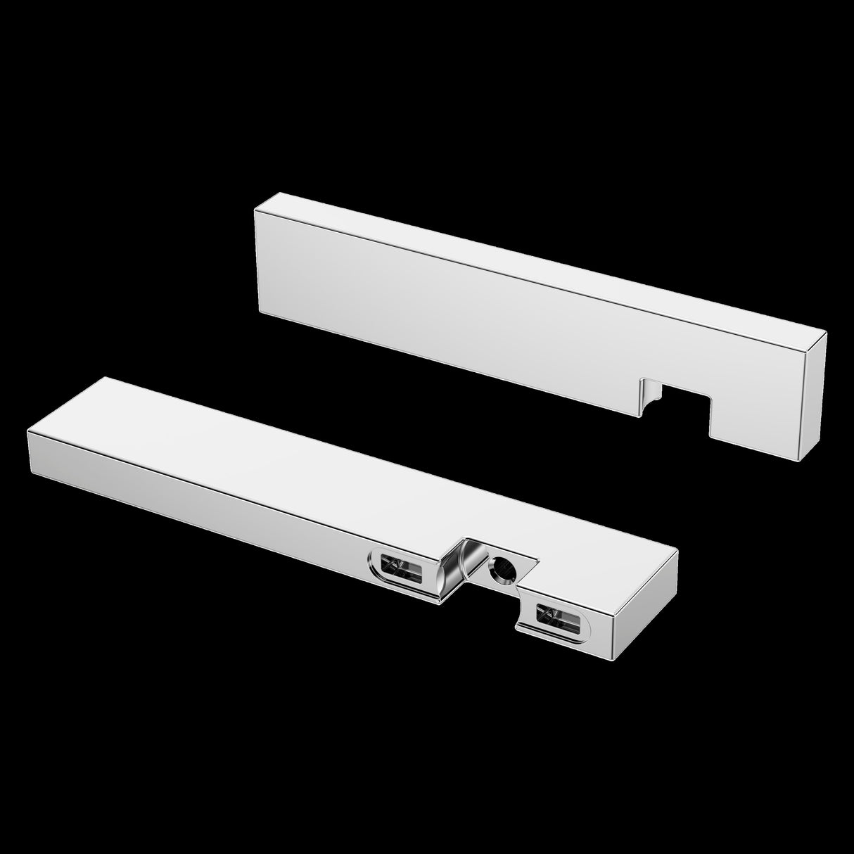 Verve Lever Handle Kit for Wall Mounted Tub Filler in Polished Chrome