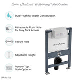 Fantome H Concealed Toilet Tank Carrier System for Top Flush