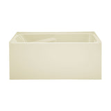 Voltaire 54" X 30" Right-Hand Drain Alcove Bathtub with Apron in Bisque