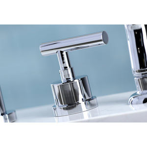 Kingston Brass KS8721CML Widespread Kitchen Faucet, Polished Chrome