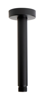 Black Matte 6" Round Ceiling Shower Arm