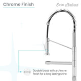 Novuet Single Handle, Pull-Down Kitchen Faucet with Pot Filler in Chrome