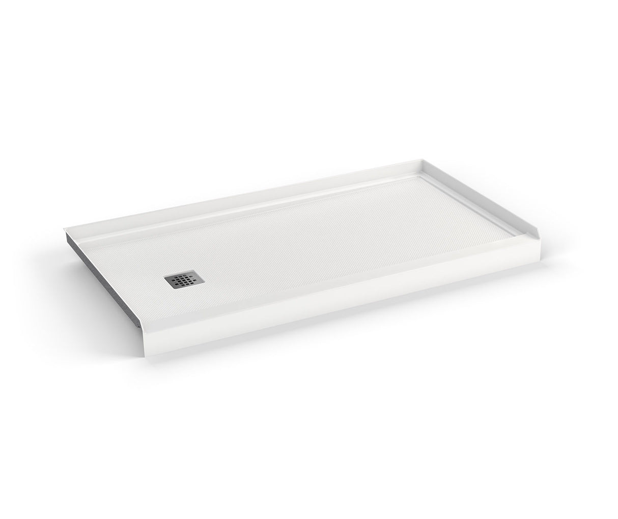 MAAX 420022-501-001-000 B3X 6032 Acrylic Alcove Shower Base with Left-Hand Drain in White