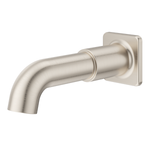 Square Non-Divertering Tub Spout in Brushed Nickel