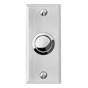 Smedbo Bell Push in Brushed Chrome