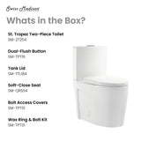 St. Tropez Two-Piece Elongated Toilet Vortex™ Dual-Flush 1.1/1.6 gpf
