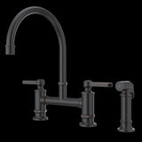 Port Haven 2-Handle Kitchen Faucet with Side Spray in Tuscan Bronze