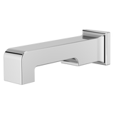 Modern Square Non-Diverting Tub Spout in Polished Chrome