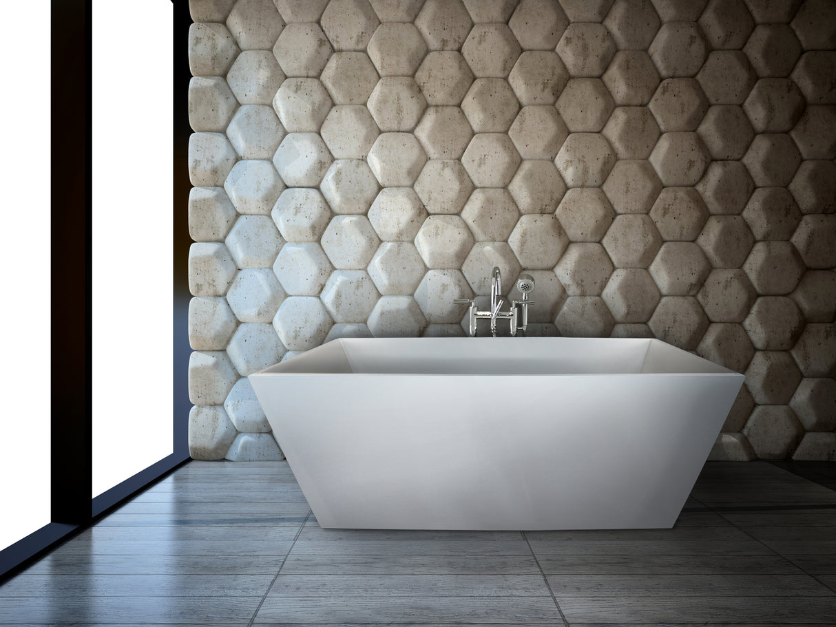 Hydro Systems BEL6032HTO-ALM BELLEVUE 6032 METRO TUB ONLY-ALMOND