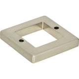 Atlas Homewares Tableau Square Base 1 7/16 Inch Brushed Nickel