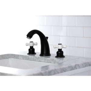 Kingston Brass KB980PX Victorian 2-Handle 8 in. Widespread Bathroom Faucet, Matte Black