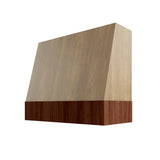 Brooklyn Fawn Angled Hood with Walnut Band - 30" W x 36" H