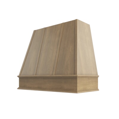 Brooklyn Fawn Tapered Hood with Strapping Flat Trim - 42" W x 30" H