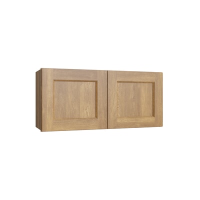 Brooklyn Fawn Double Door Wall Cabinet - 33" W x 18" H