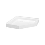 Voltaire 36 x 36 Acrylic White, Single-Threshold, Center Drain, Neo-angle Shower Base