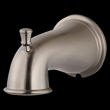 Quick Connect Tub Spout with Diverter in PVD Brushed Nickel
