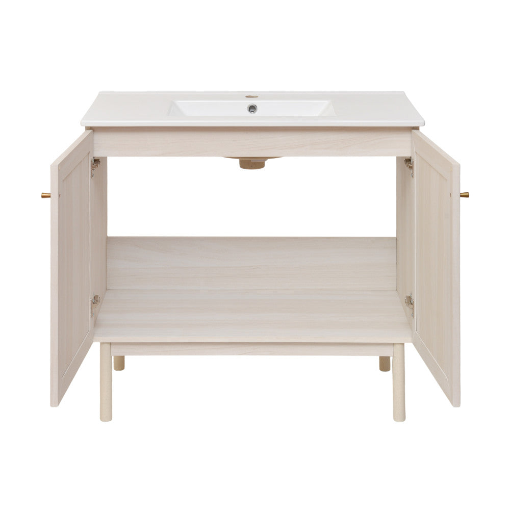 Classe 36" Bathroom Vanity in White Oak