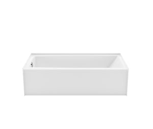 MAAX 106882-R-000-007 Jaxi 6030 AcrylX Alcove Right-Hand Drain Bathtub in Biscuit