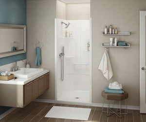 MAAX 107007-S-000-001- ALLIA SH-3636 Acrylic Alcove Center Drain Two-Piece Shower in White