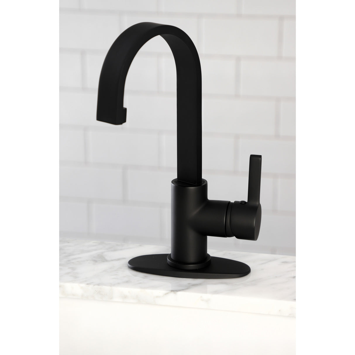 Kingston Brass LS8610CTL Continental Single-Handle Bar Faucet, Matte Black