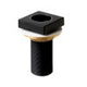 Black Matte 3 Hole Deck Mounted Tub Filler with Hand Held
