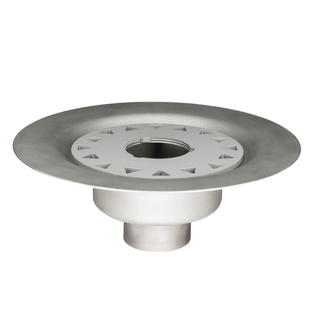 Infinity Drain BFS 22 Bonded Flange Stainless Steel 2" Throat, 2" Outlet