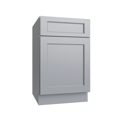 Brooklyn Gray Single Door Standard Base Cabinet - 15" W