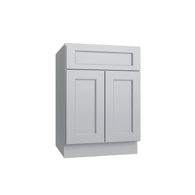 Brooklyn Gray Double Door Standard Base Cabinet - 24" W
