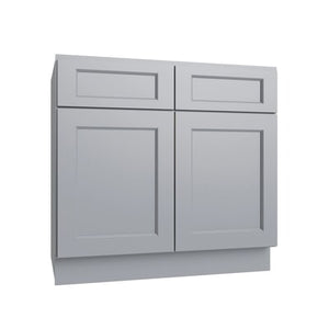 Brooklyn Gray Double Door Standard Base Cabinet - 30" W