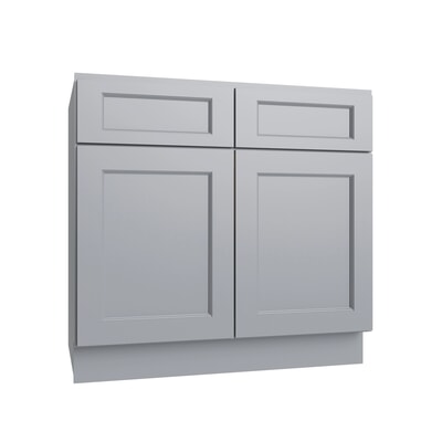 Brooklyn Gray Double Door Standard Base Cabinet - 33" W